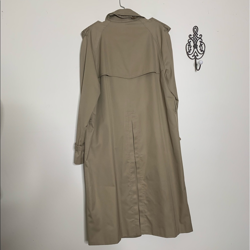 BURBERRY Long Kensington Trench w/ Removable Warm Lining Vintage Sz 44L - Picture 11 of 15
